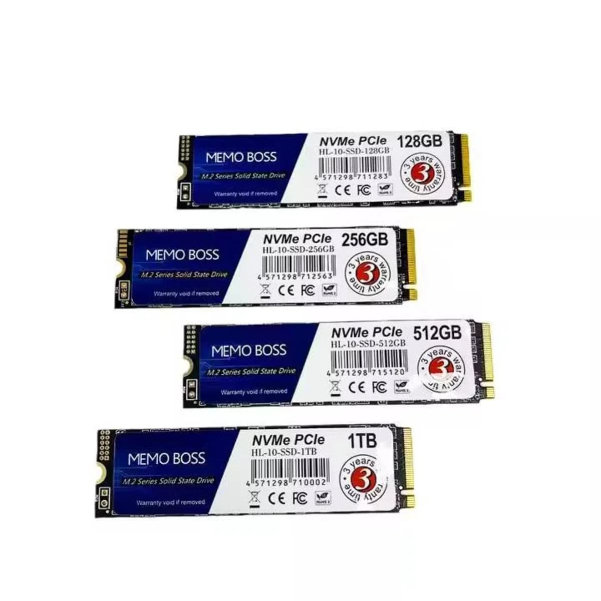 Nvme SSD Memo Boss 512GB/ 256GB